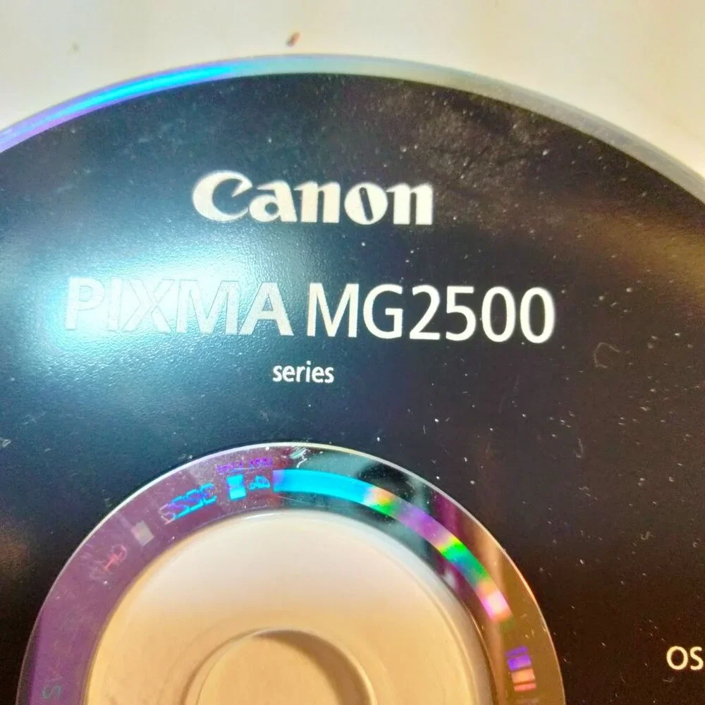 Canon Pixma MG2500 Series Setup CD-ROM For Windows OS Compact Disc